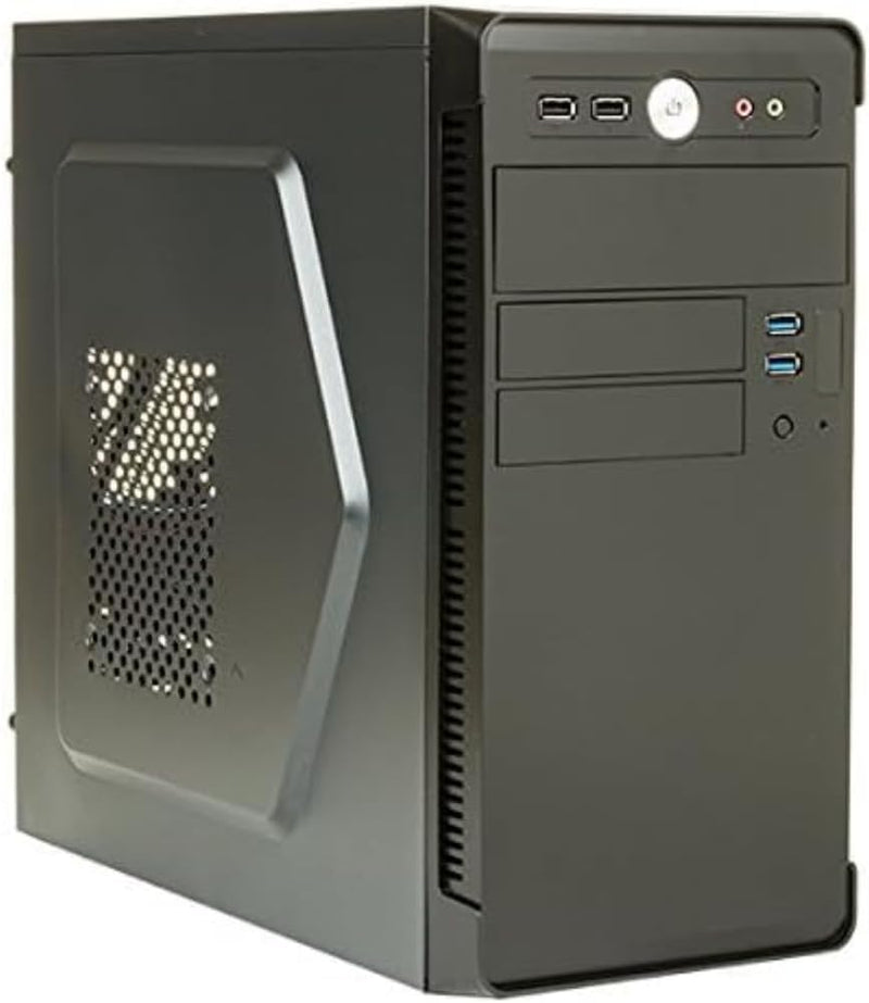 iTek River Mini-Tower 500 W schwarz PC-Gehäuse PC-Gehäuse (Mini-Tower, PC, Micro-ATX, schwarz, 500 W