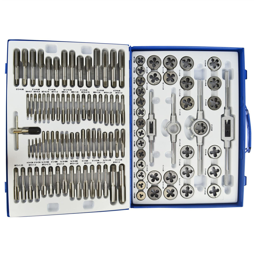 Spiel tarauds und Branchen metrische 110 pc Reparatur Gewinde M2 - M18 TE342 Stopfen kegelförmig