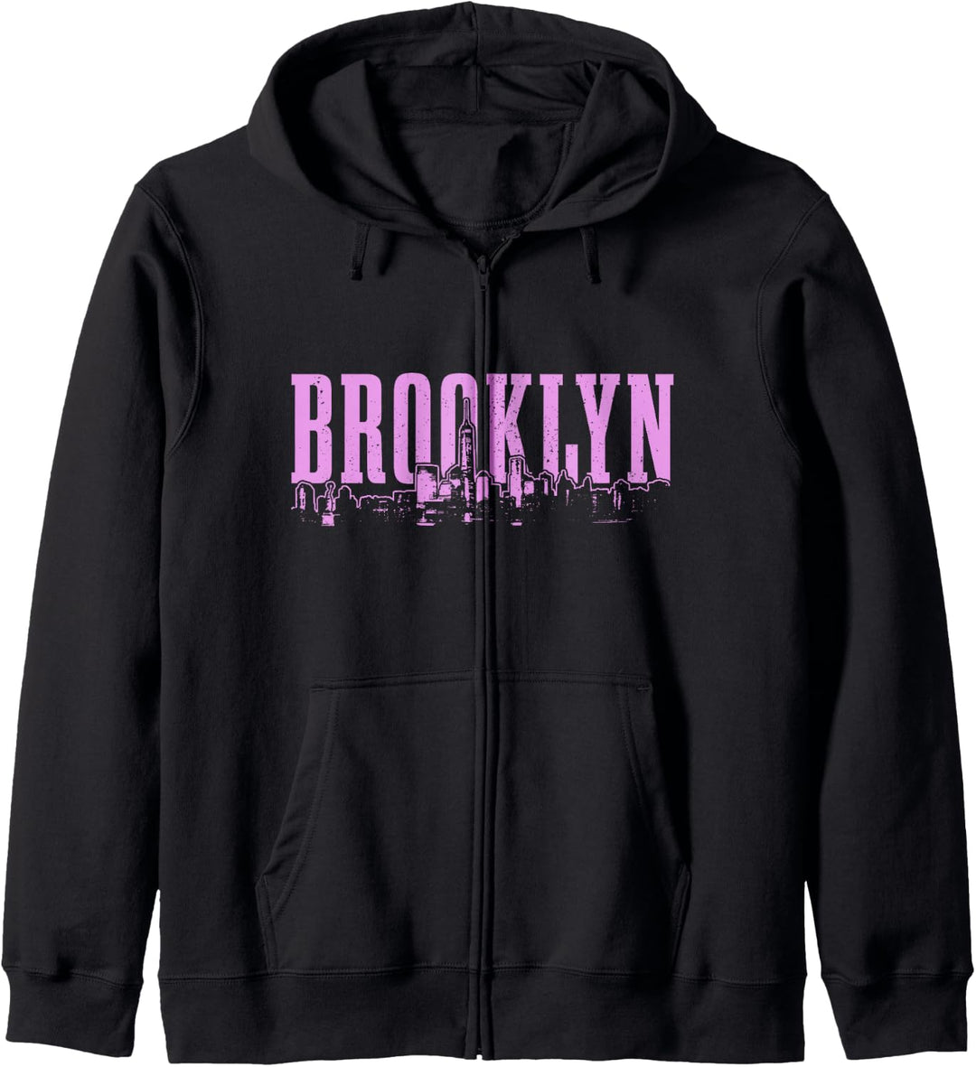 Brooklyn New York City Skyline NYC Vintage NY Kapuzenjacke