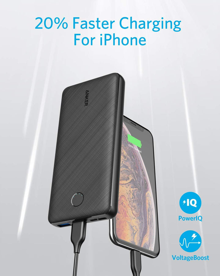 Anker 325 Powerbank, 20000mAh externer Akku PowerIQ Technologie USB-C Port, enorme Energiedichte, ko