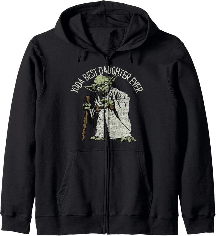 Star Wars Yoda Best Daughter Ever Portrait Kapuzenjacke