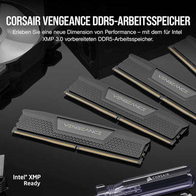 CORSAIR Vengeance DDR5 RAM 64GB (2x32GB) 6000MHz CL30 Intel XMP iCUE Kompatibel Computer Speicher -