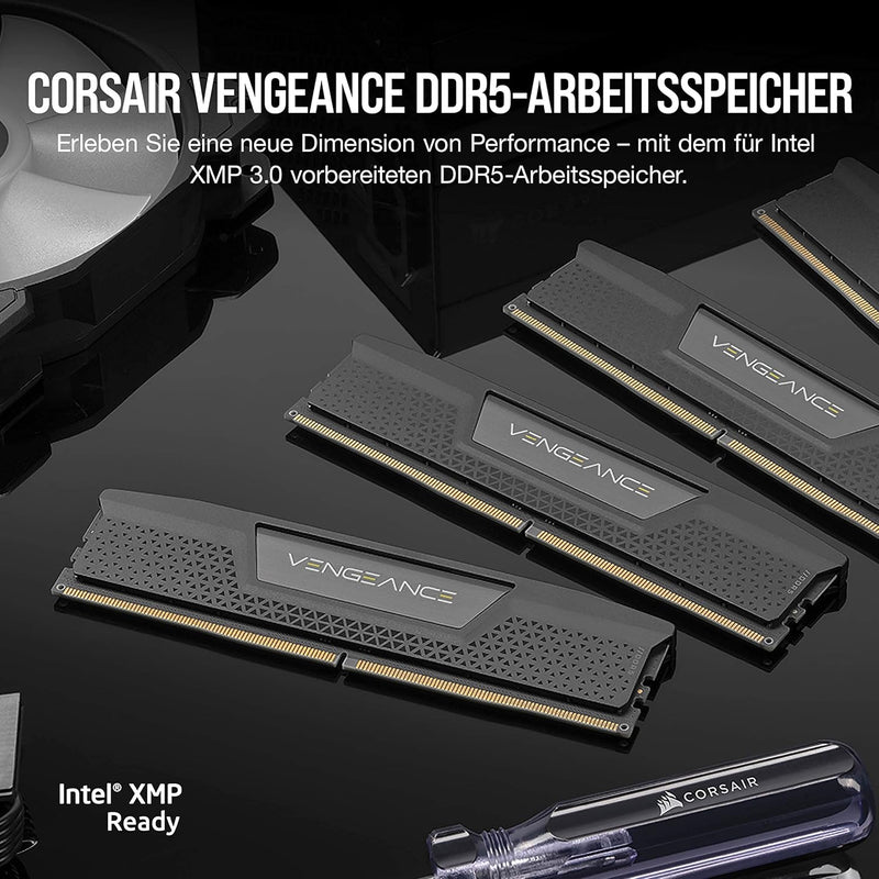 Corsair VENGEANCE DDR5 RAM 32GB (2x16GB) 5200MHz CL40 Intel XMP iCUE Kompatibel Computer Speicher -