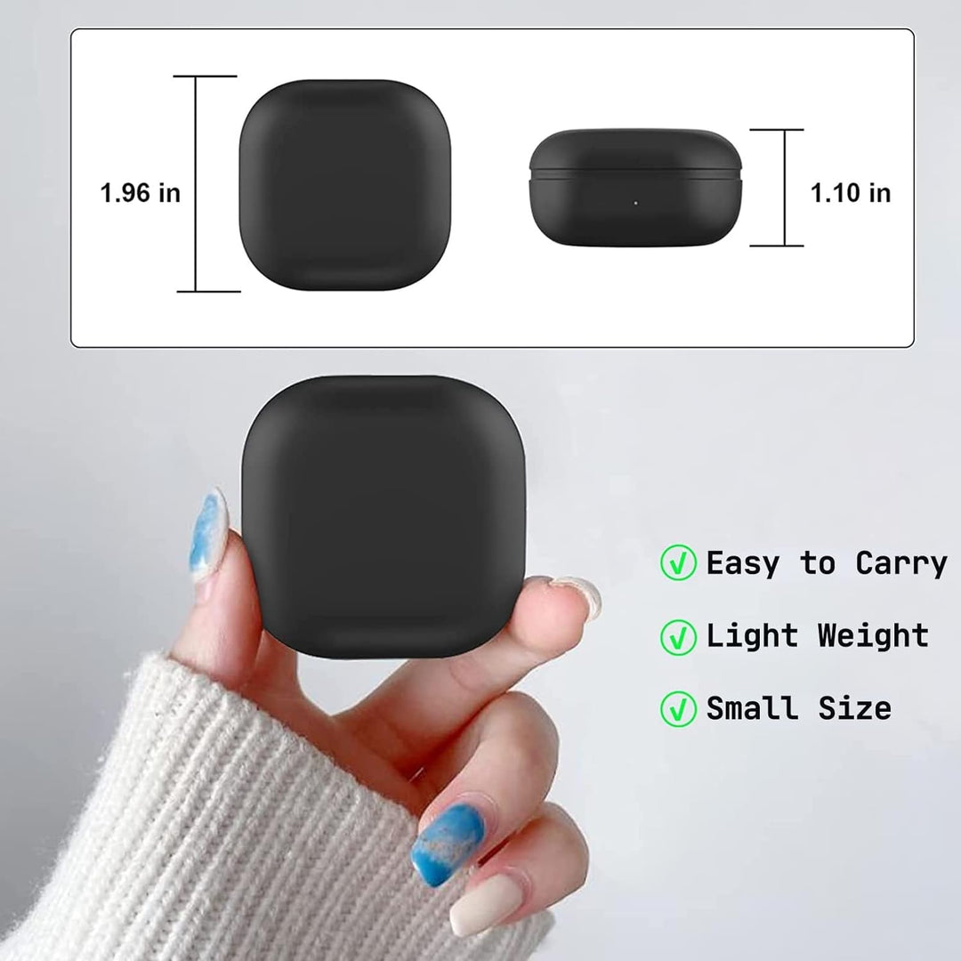 Cuifati Kabelloses Ladecase für Samsung Galaxy Buds 2, Unterstützt Kabelloses und Kabelgebundenes Qi