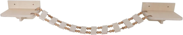 Mendler Kletterbrücke HWC-Q56 - Natur | Katzenleiter, Katzentreppe, Hängebrücke, Katzenbrücke, Platt