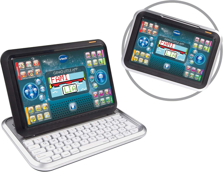 Vtech Little App – Genie, Bildungs-Tablet für Kinder, (3480 – 155557) bunt Mehrfarbig, Mehrfarbig
