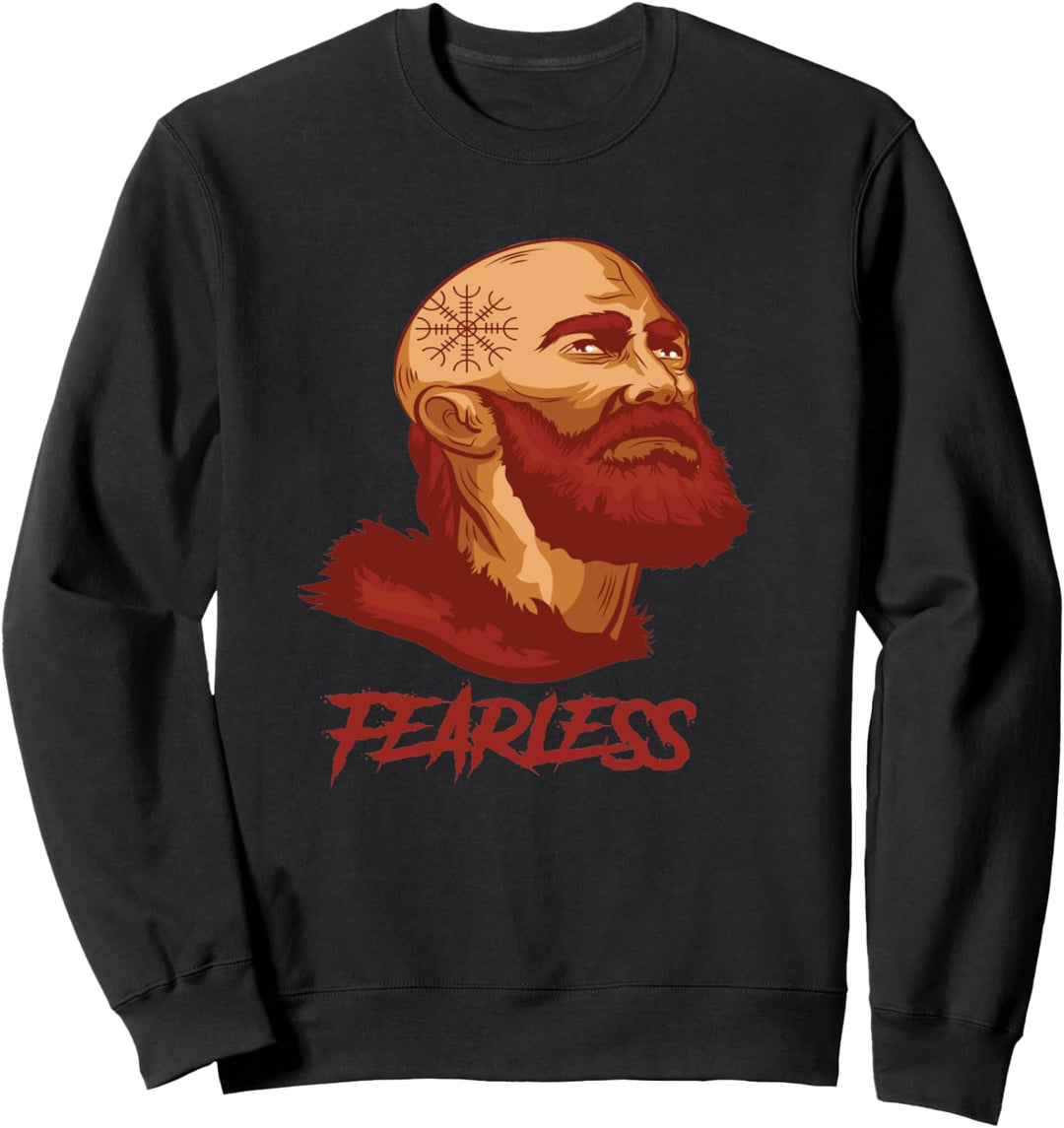 Furchtlose Wikinger Geschenk Mythologie Wikinger Sweatshirt