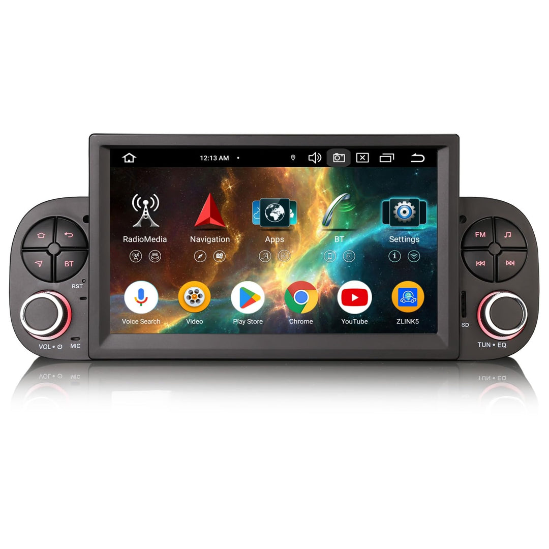 Acht-Kern Android 14 DAB+ Autoradio 4GB+64GB Für Fiat Panda MK3 Type 319 mit GPS Navigator Unterstüt