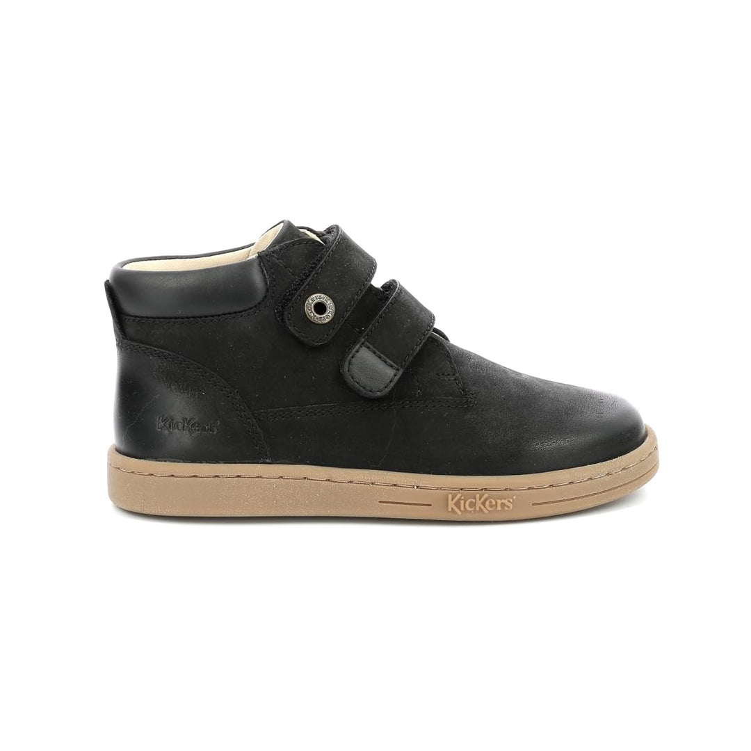 KICKERS Tackeasy Stiefelette , Jungen 19 EU Schwarz, 19 EU Schwarz