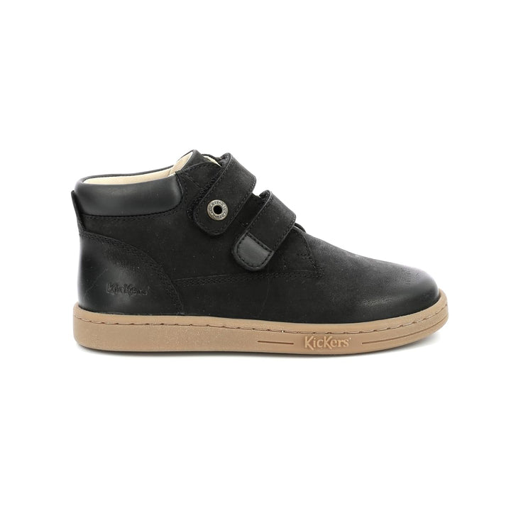 KICKERS Tackeasy Stiefelette , Jungen 19 EU Schwarz, 19 EU Schwarz