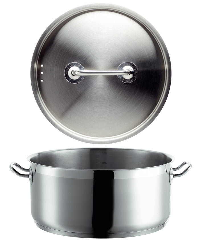 MÄSER 926090 Serie Professional, Bratentopf 36 cm mit Deckel, Topf aus hochwertigem Edelstahl 18/10,