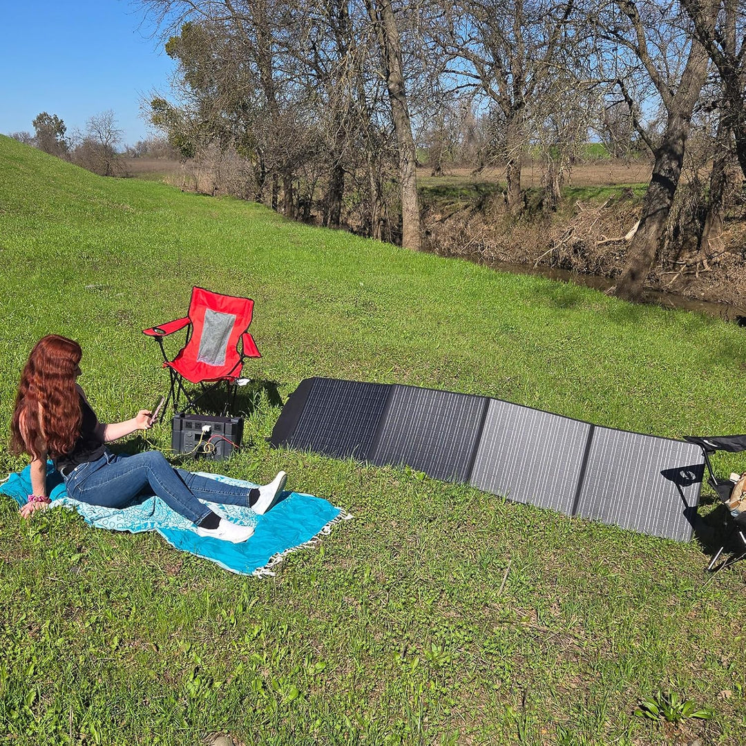ALLPOWERS Faltbares Solarpanel 200W Solarmodul Solarladegerät Speziell US Solarzelle mit MC-4 Ausgan