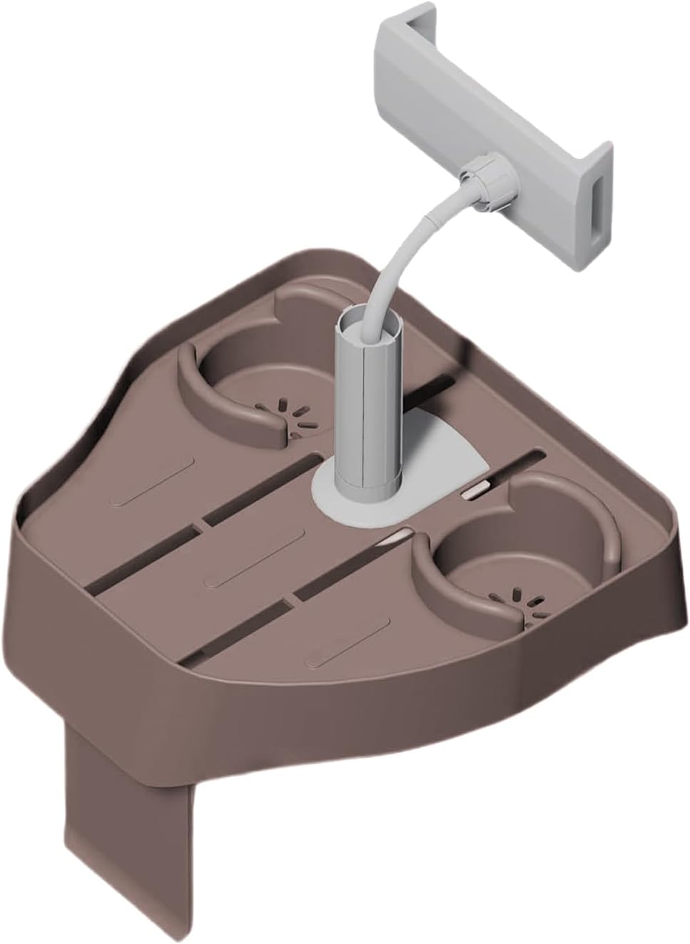 Tisch, Becherhalter | -Seitentischtablett | Verstellbarer Spa -Caddy mit 2 Tasse Halter für die Bade