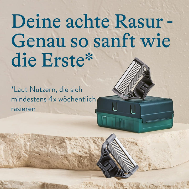 Harry’s Nassrasierer für Männer – Rasier-Set mit grünem Griff, 10 Ersatz-Rasierklingen Rasierer, Ras