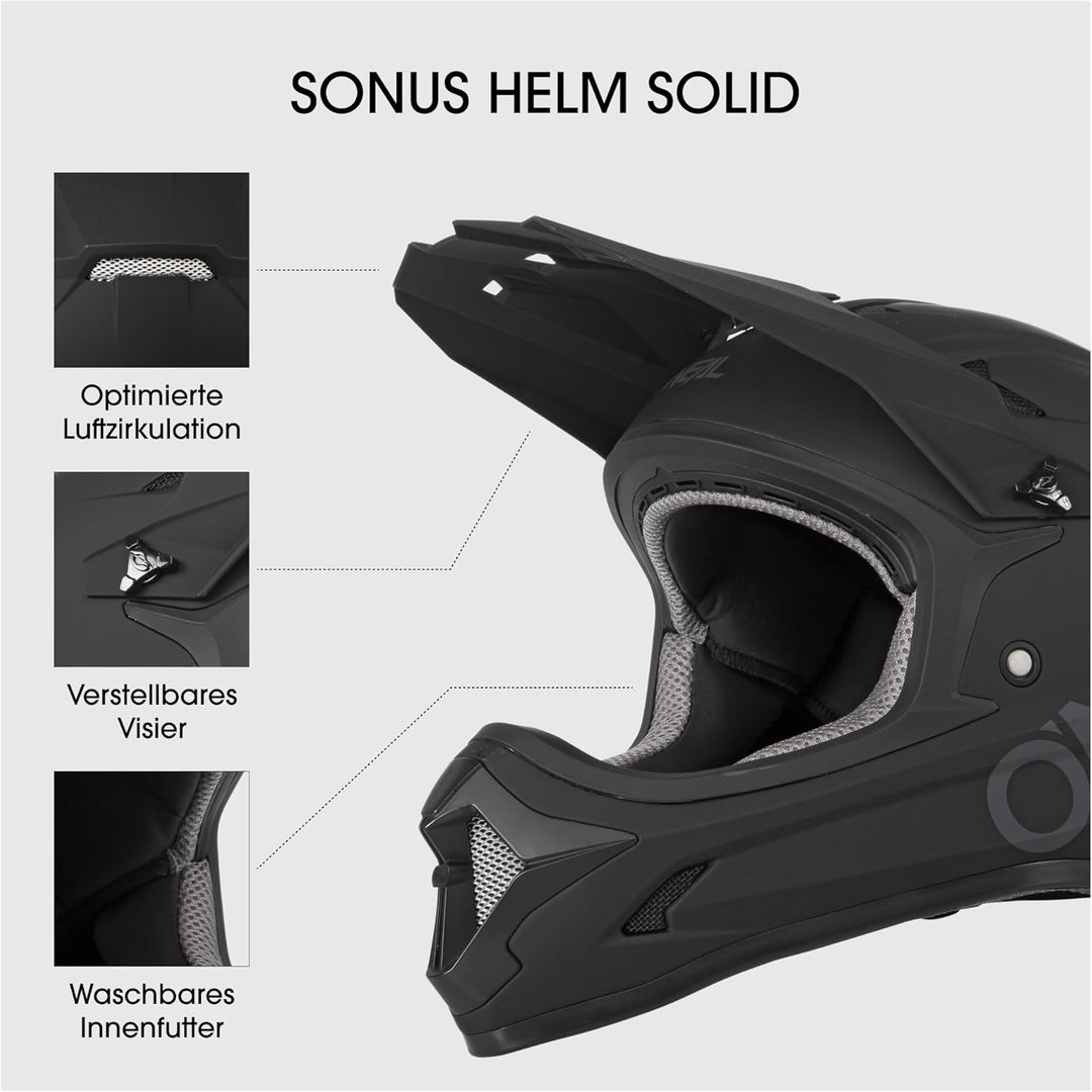 O'NEAL | Mountainbike-Helm | Kinder | MTB Downhill | ABS Schale, Lüftungsöffnungen für optimale Belü