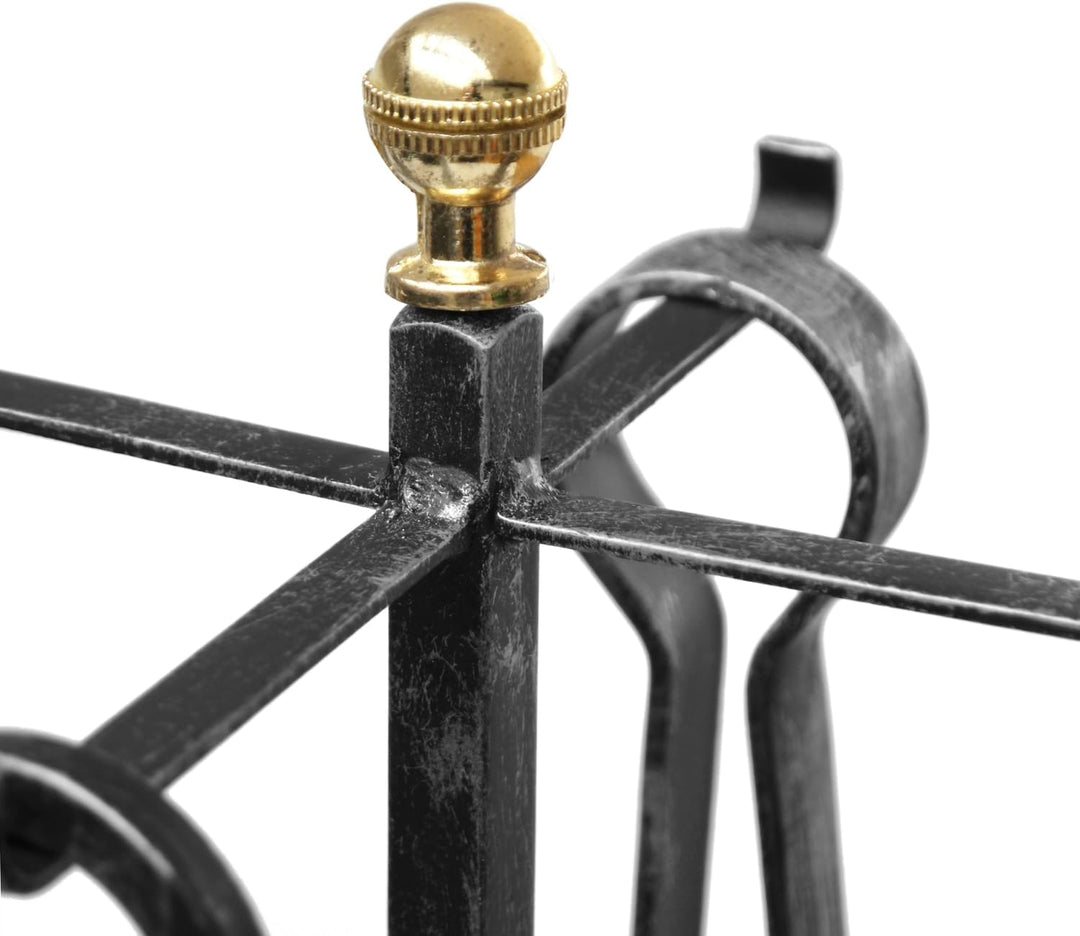 raik R1010 Raik Kaminbesteck Heinrich, 4-teilig, Schmiedeeisen, 64