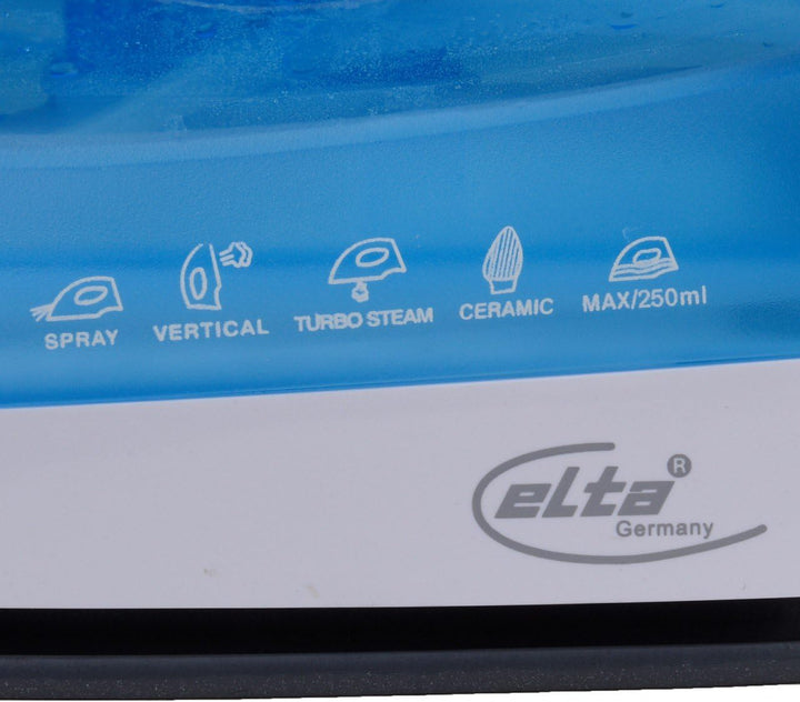 Elta Dampfbügeleisen DB-2300.1 (250 ml Wassertank, 2200 Watt, 1,9m Kabel, Sprayfunktion, inkl. Messb