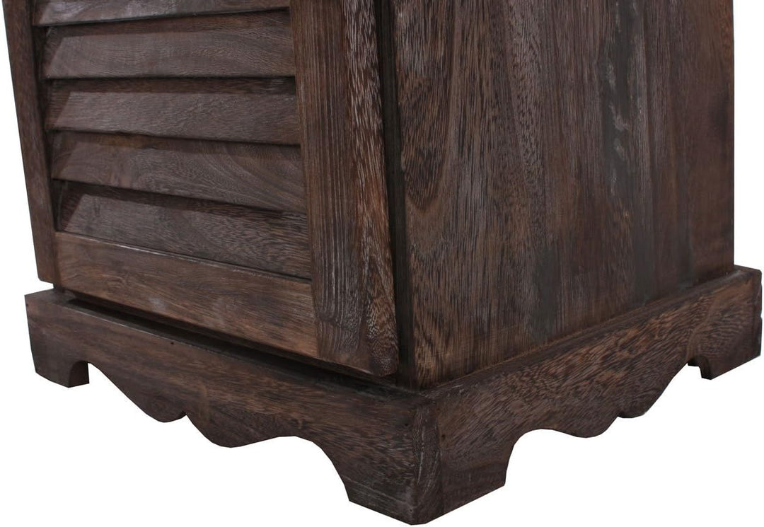 Mendler Kommode Schrank, 81x40x32cm, Shabby-Look, Vintage - braun