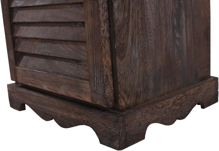 Mendler Kommode Schrank, 81x40x32cm, Shabby-Look, Vintage - braun