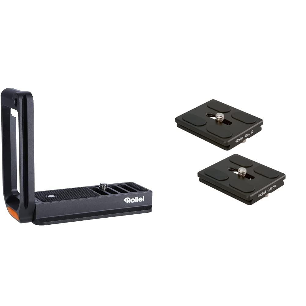 Rollei Universal L-Bracket, Arca-Swiss kompatibler L-Winkel für die Montage unter der Kamera &amp; QAL-5
