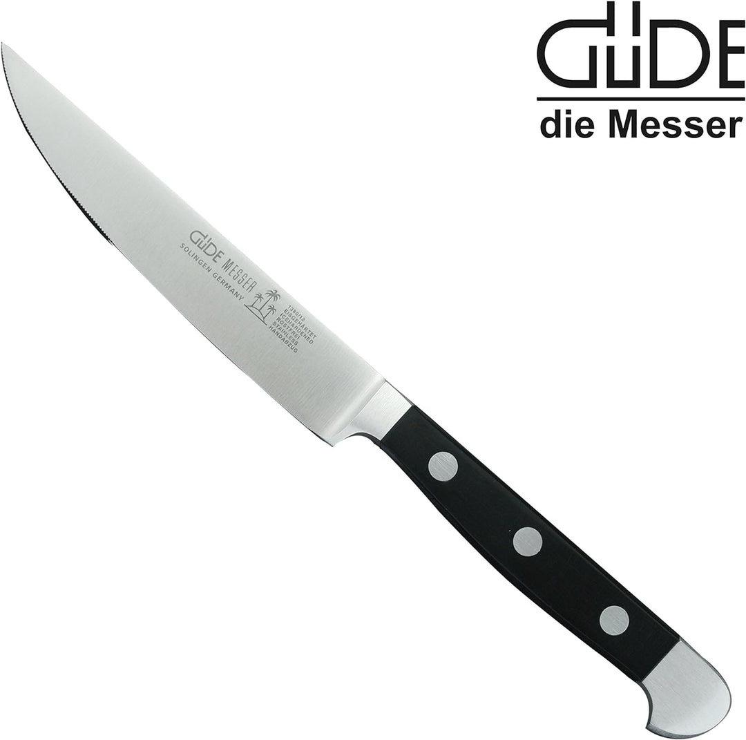 Güde Alpha Porterhouse Steakmesser 12 cm inkl. PRYMO.de® Klingenschutz