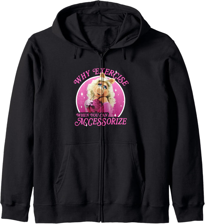 Disney The Muppets Miss Piggy Why Trainingszubehör Kapuzenjacke