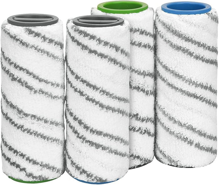 Yolando 4 Stück Rollenbürste für Kärcher FC7 FC5 FC3 Cordless Bodenreiniger Teile Zubehör Nass-&Troc