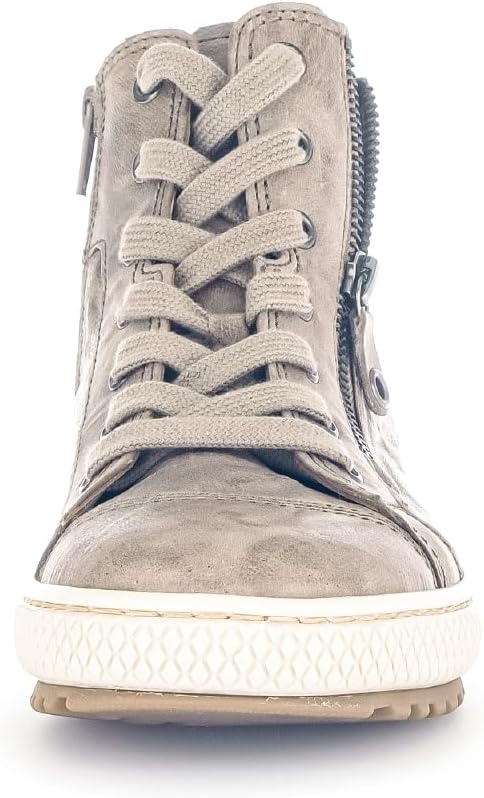 Gabor Damen Schnürstiefeletten | Frauen Schnürboots | High-Top Sneaker | Wechselfussbett | Reissvers