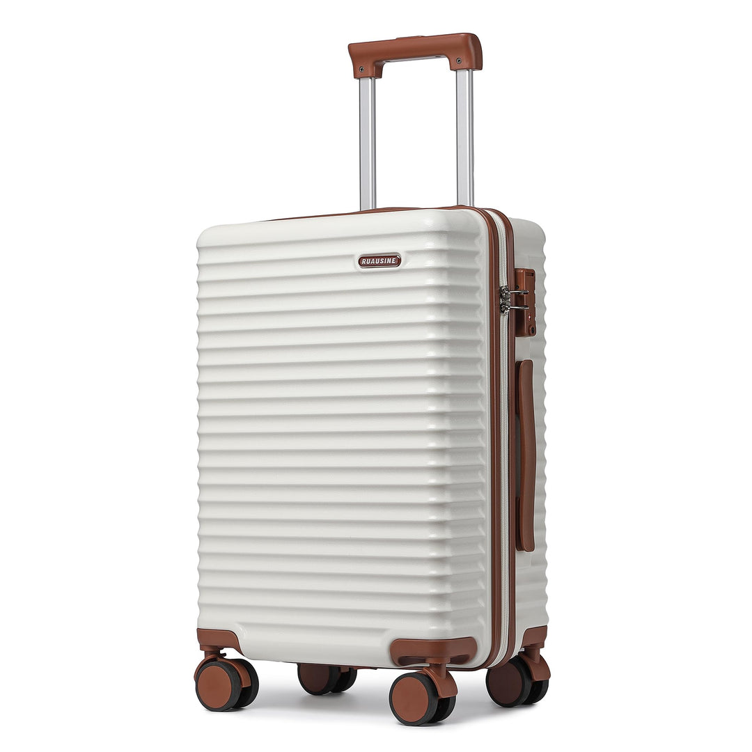Ruausine Handgepäck Flugzeugtauglich Hartschalenkoffer mit 4 Spinner-Rollen Leichter Kleiner Reiseko