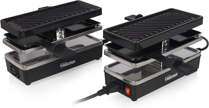 Tristar RA-2742 Raclette, Schwarz 4 Personen, 4 Personen