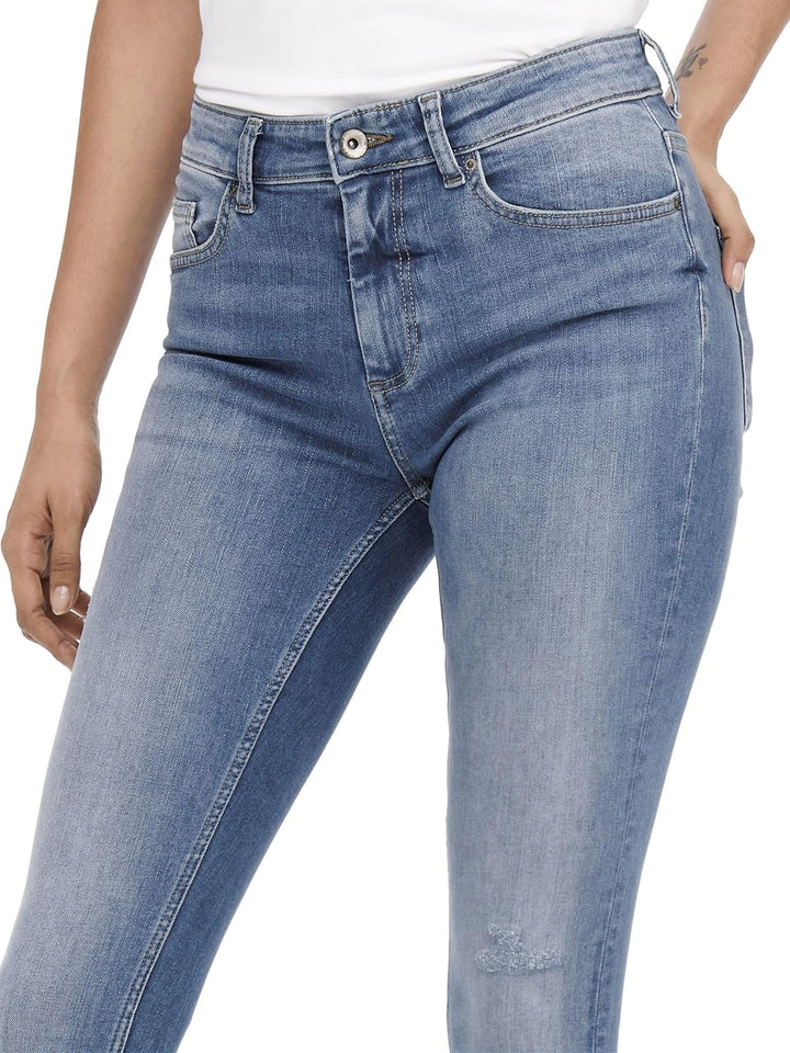 ONLY Female Skinny Jeans ONLBlush Mid Ankle Skinny Fit Jeans XS / 34L Light Medium Blue Denim, XS /