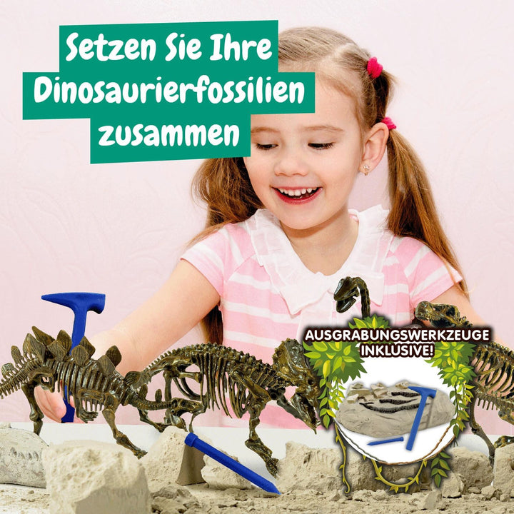 Science4you Dino Ausgrabungsset 4 in 1 für Kinder - Dino Spielzeug, 4 Dinosaurier Ausgraben - Fossil