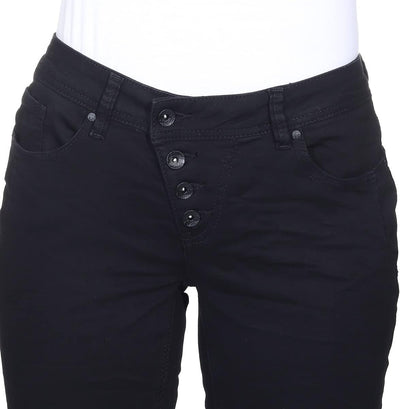 Buena Vista Jeans Hosen Damen - Malibu - Stretch Twill - Black - schwarz - Gr. XL Schwarz, XL Schwar