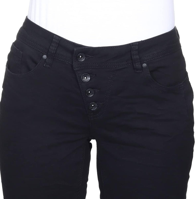 Buena Vista Jeans Hosen Damen - Malibu - Stretch Twill - Black - schwarz - Gr. XL Schwarz, XL Schwar