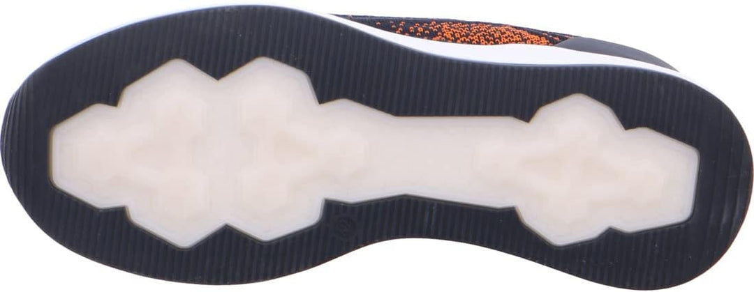 ARA Herren Chicago Low-cut Sneaker 41 EU Blau Orange, 41 EU Blau Orange