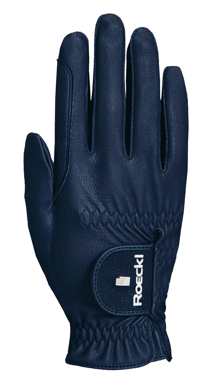 Roeckl Sports Reithandschuh ROECK-Grip PRO, Unisex Sommer Handschuh, 3 Farben, Grösse 6-11 6.5 Marin