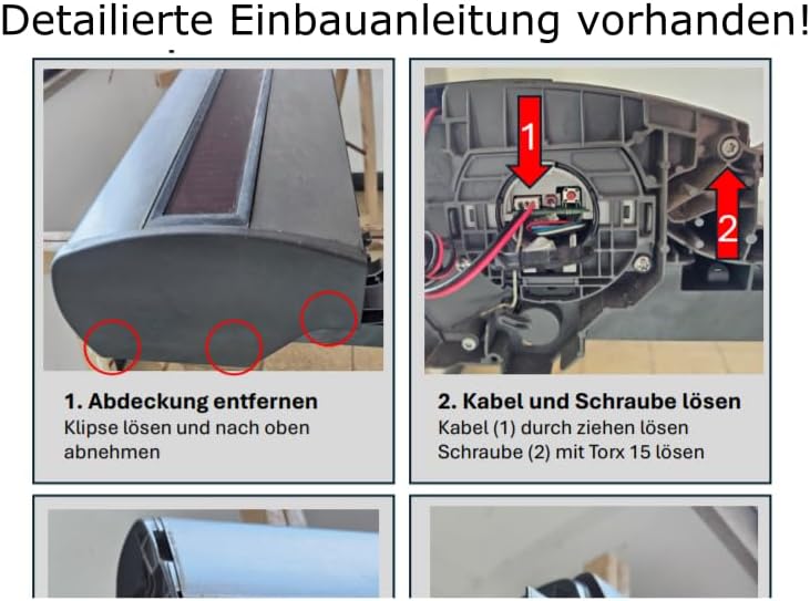 Reparatursatz für Velux Solar Panel/Modul, SSL Rollladen, Bj.2012 bis 2022
