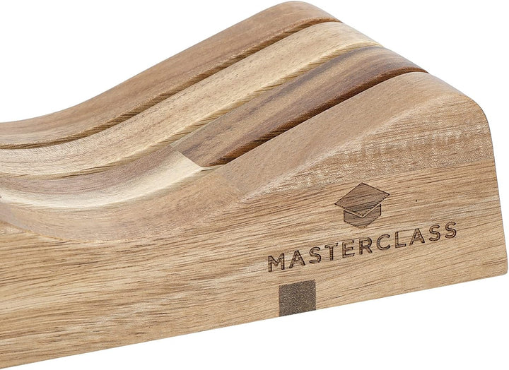 MasterClass Messerhalter aus Holz, Sicherheits- und Hygienehalter für Schubladen und Arbeitsplatten,