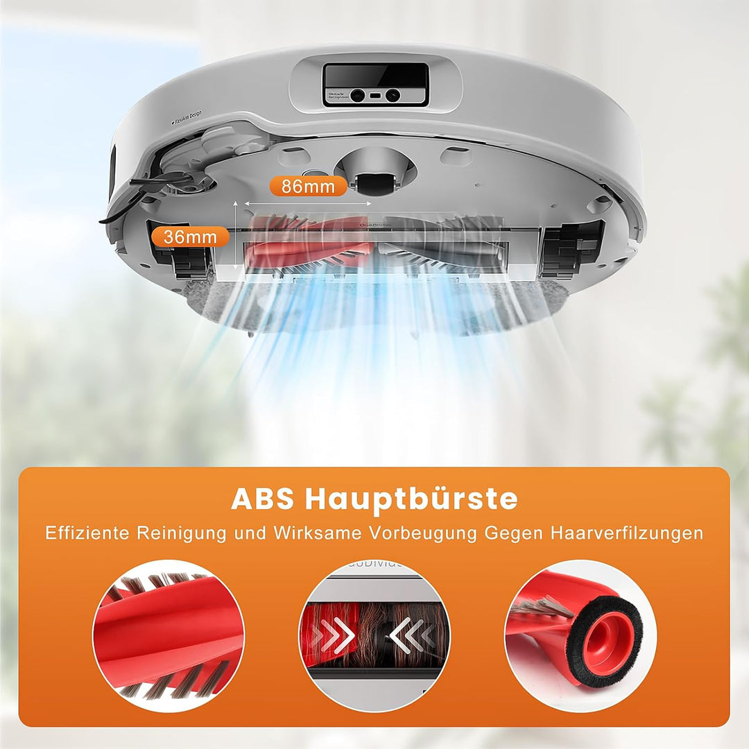 28 Stück Zubehörset für Roborock Qrevo Curv/Qrevo Edge/Qrevo S5V Saugroboter mit 2 Paar Hauptbürsten