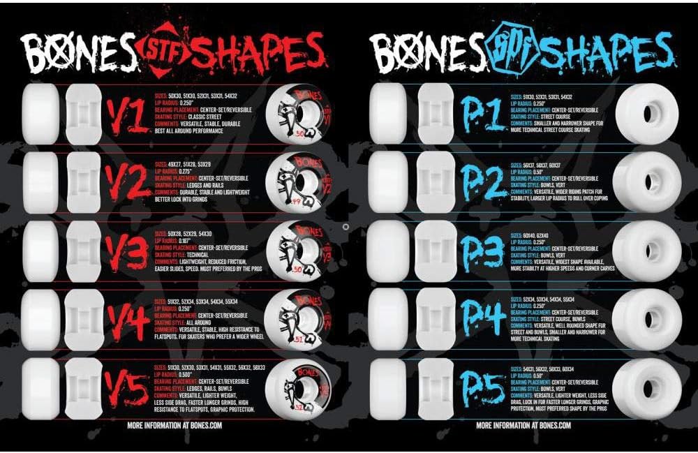 Bones Wheels 14 V4 Wide 100 Stück Skateboard-Räder 52 mm Schwarz, 52 mm Schwarz