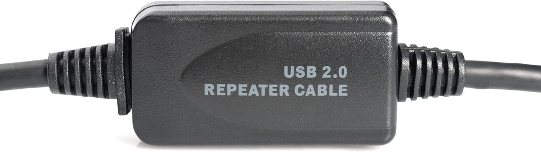 DIGITUS Aktives USB 2.0 Verlängerungskabel, Repeaterkabel, 20 m Länge, USB A Stecker auf USB A Buchs