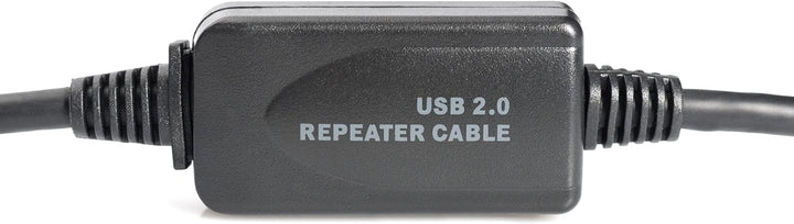 DIGITUS Aktives USB 2.0 Verlängerungskabel, Repeaterkabel, 20 m Länge, USB A Stecker auf USB A Buchs