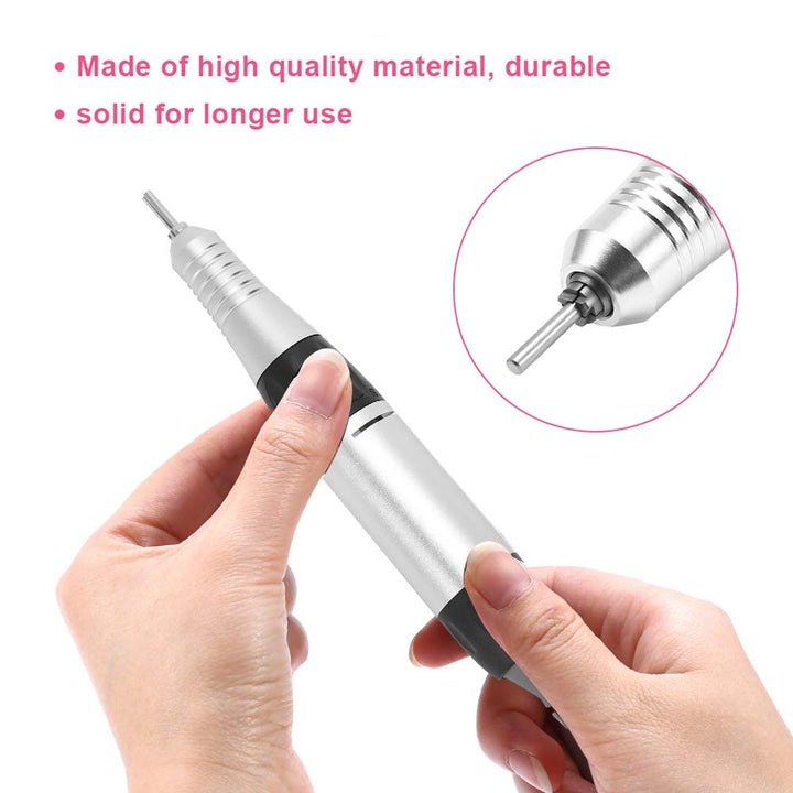 Professionelle Nagel Drehmaschine 30000 RPM Elektrische Nagelfeile mit Griff für Maniküre und Pedikü