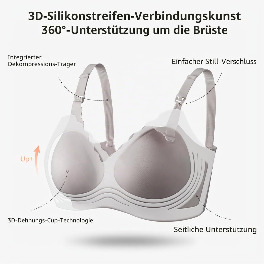 Dresime Schwangerschafts Still BH Nahtloser Still-BH Ohne Bügel Mutterschaft BH mit zusätzlichen BH-