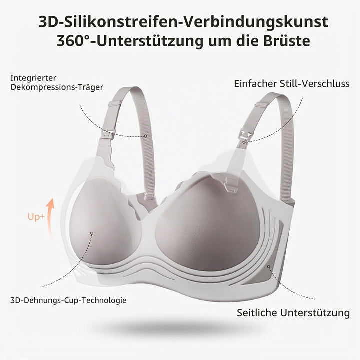 Dresime Schwangerschafts Still BH Nahtloser Still-BH Ohne Bügel Mutterschaft BH mit zusätzlichen BH-