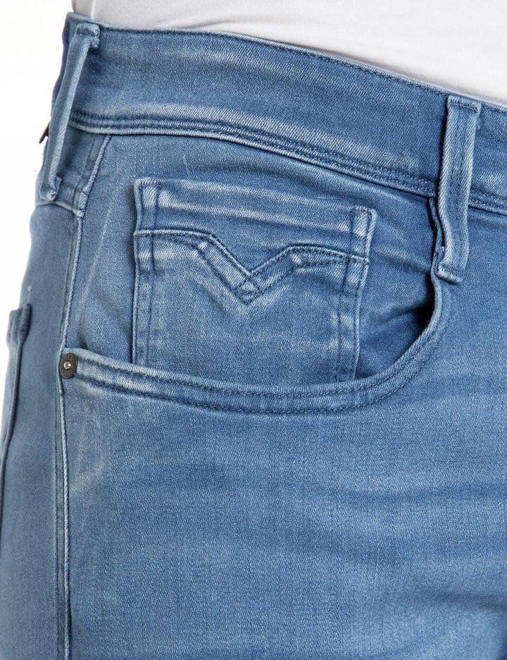 Replay Herren Jeans Anbass Slim-Fit X-Lite 38W / 34L Medium Blue 009, 38W / 34L Medium Blue 009