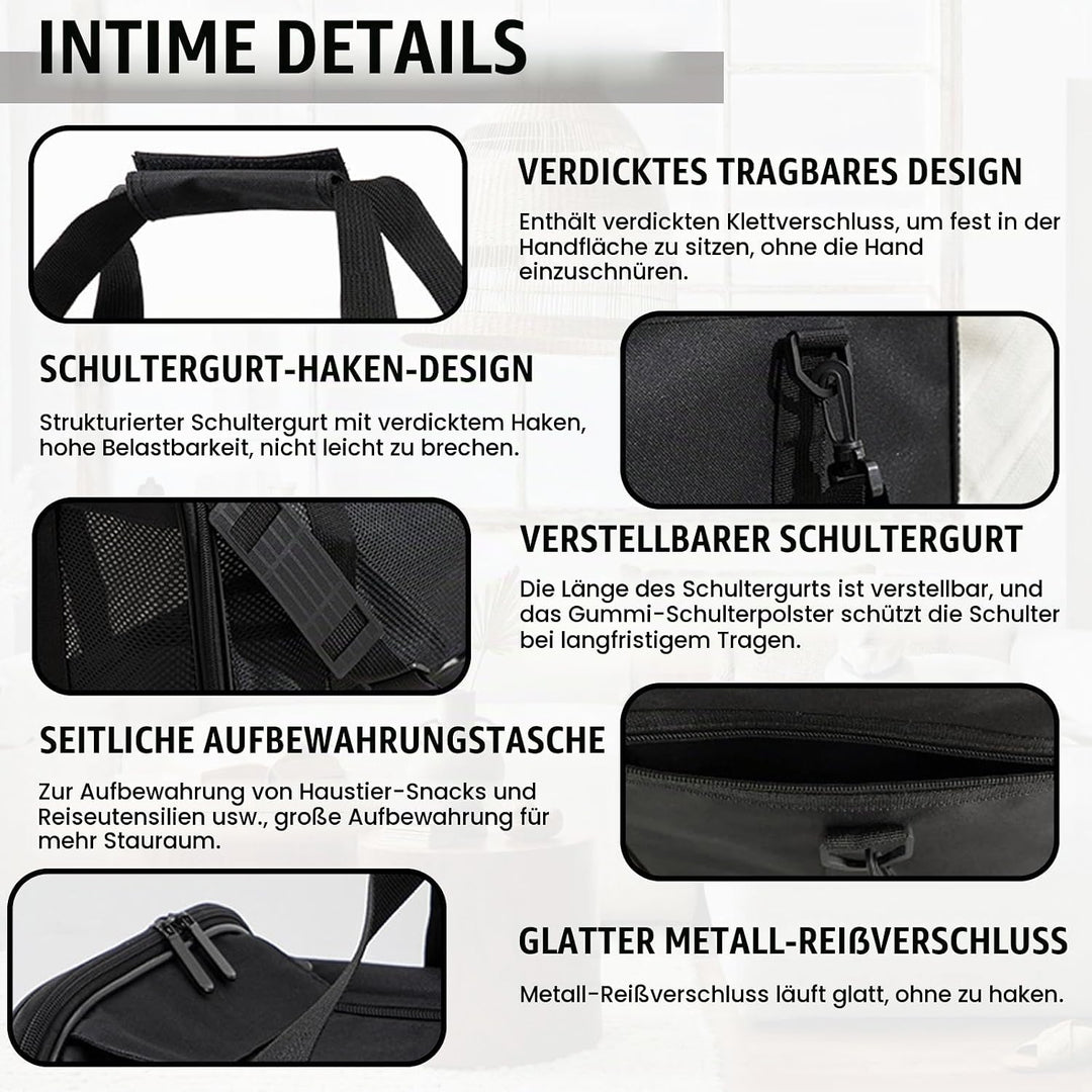 Transporttasche Für Katze Hund, Faltbare Transporttasche Katze, Transportbox Für Kleine, Hunde Trans