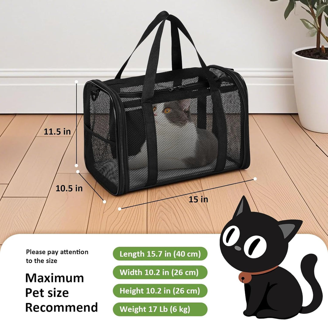 Transporttasche für Katze Hund,Katzentasche Transporttasche,Katzentransportbox,Faltbar Tragetasche K