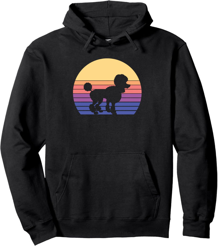 Retro Pudel Hunde Pullover Hoodie