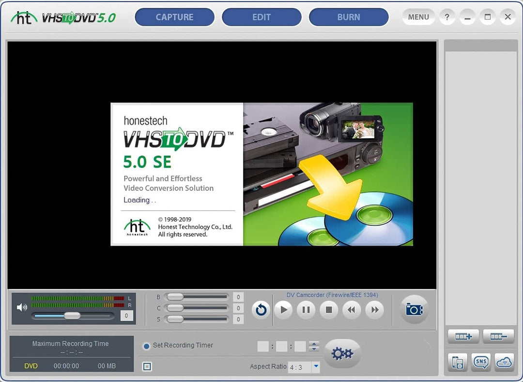 TechSide Analog Digital VHS Converter Version Mac/PC 2023 Golden Contacts kompatibel Monterey Big Su
